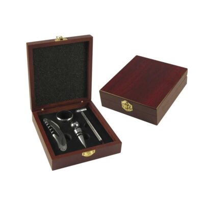 Set de Vino en Caja de Madera