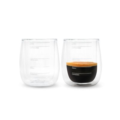 Set de vasos de vidrio arista